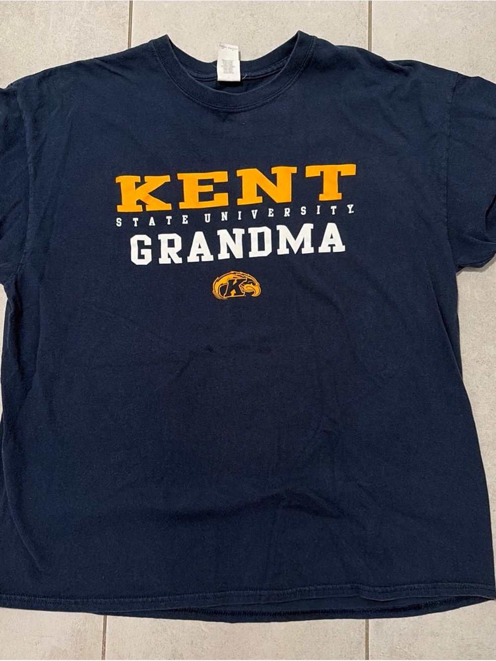 Gildan Navy T‑Shirt with Gold and White Kent Grandmа Design
